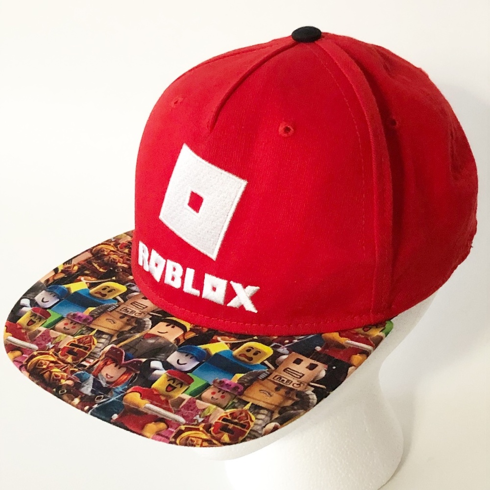 Roblox Snap Back Hat Cap Youth Size OSFM Printed All Over Graphics Bill Clean!